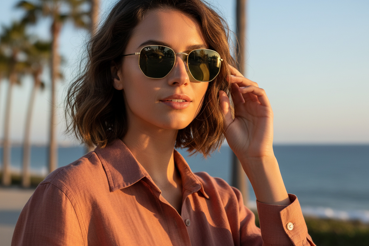 Vue de face Ray-Ban HEXAGONAL (RB3548 - 919631)