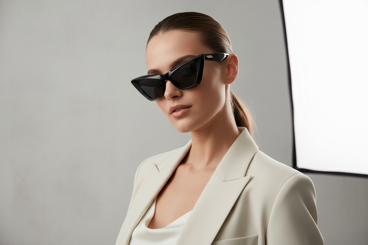Vue de face Bottega Veneta BV1101S (001)