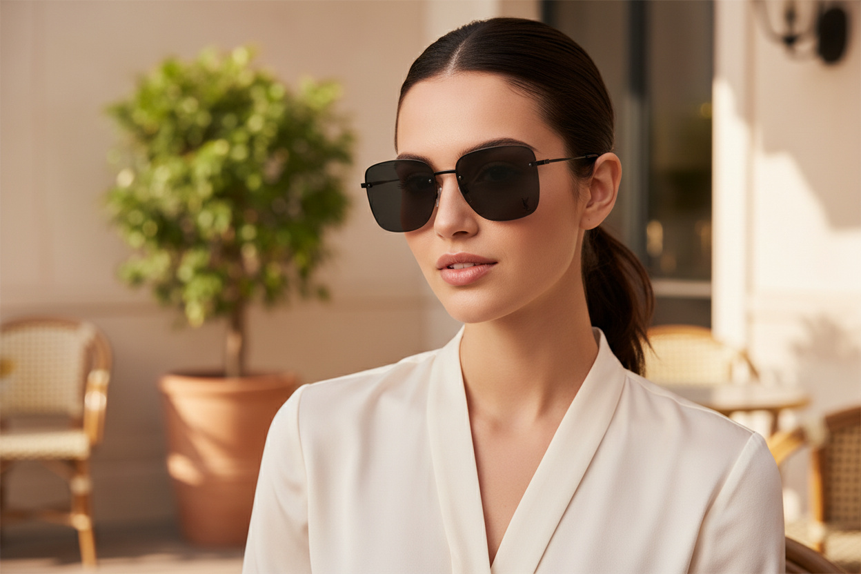Vue de face Saint Laurent SL 312 M (001)