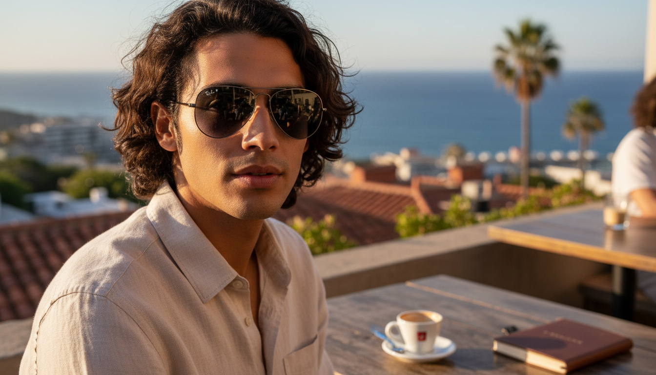 Vue de face Ray-Ban AVIATOR LARGE METAL (RB3025 - 004/78)