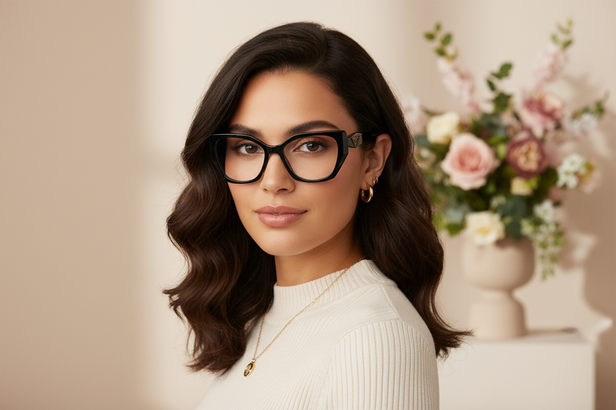 Vue de face Prada PR 18WV (1AB1O1)