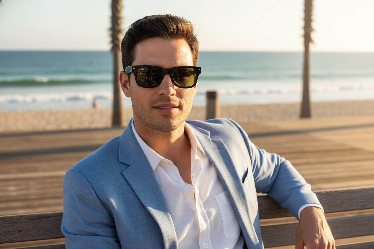 Vue de face Ray-Ban MR BURBANK (RB2283 - 901/31)