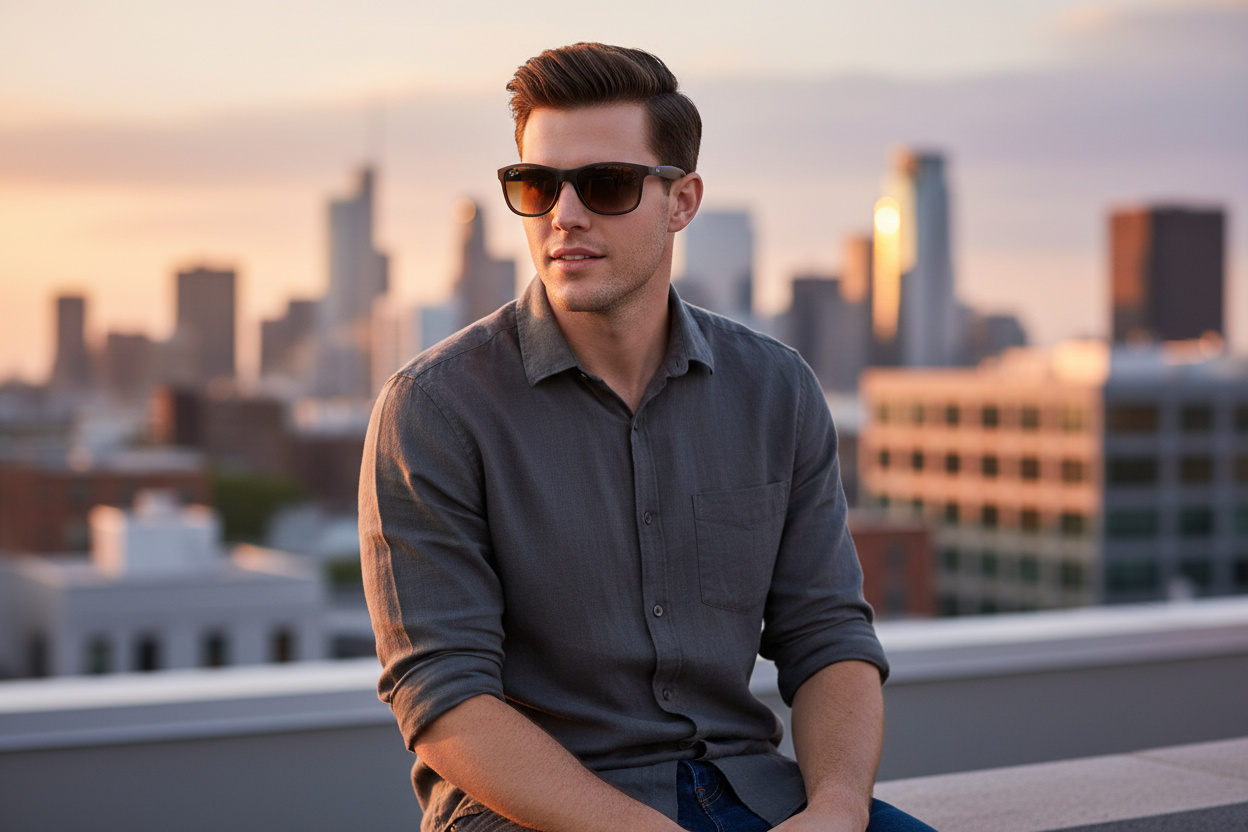 Vue de face Ray-Ban ANDY (RB4202 - 607313)