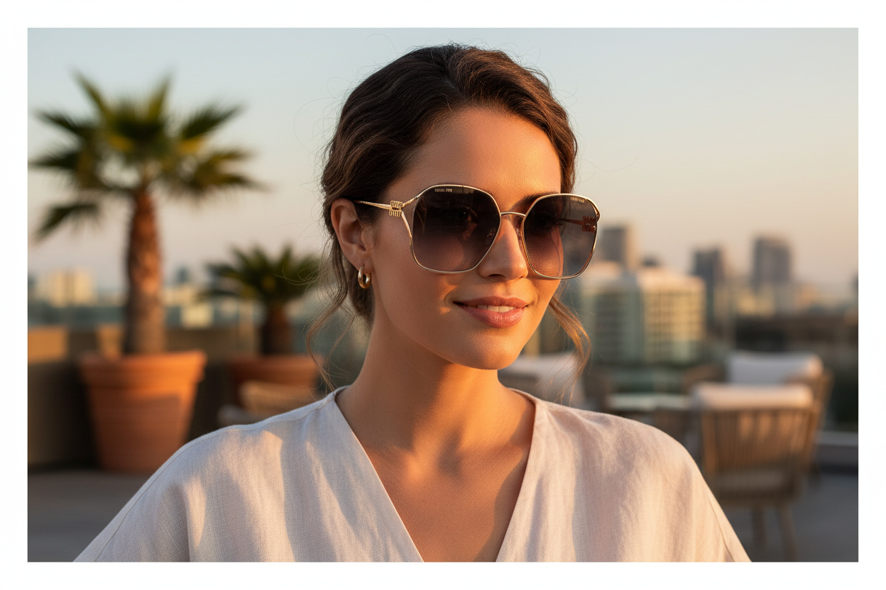 Vue de face Miu Miu MU 52WS (ZVN5D1)