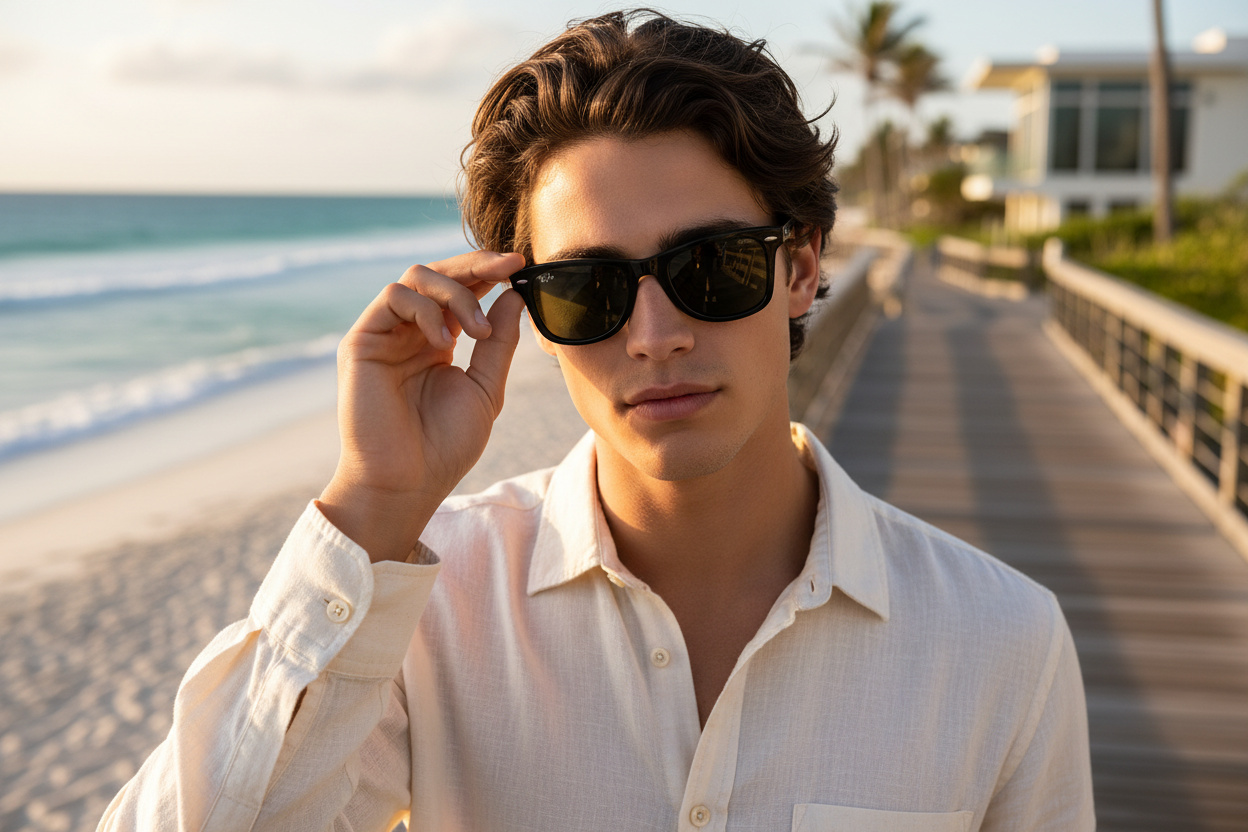 Vue de face Ray-Ban WAYFARER (RB2140 - 135831)