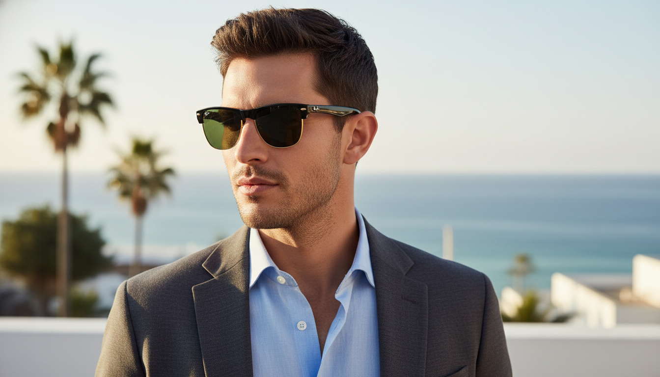 Vue de face Ray-Ban CLUBMASTER OVERSIZED (RB4175 - 877)