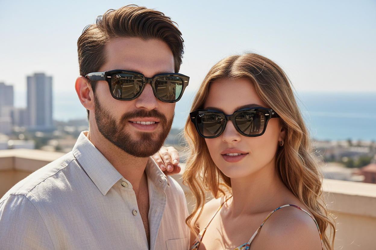 Vue de face Ray-Ban STATE STREET (RB2186 - 901/71)