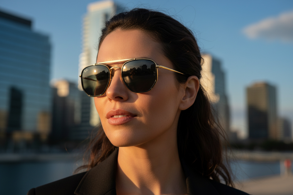 Vue de face Ray-Ban THE MARSHAL II (RB3648M - 9240B1)