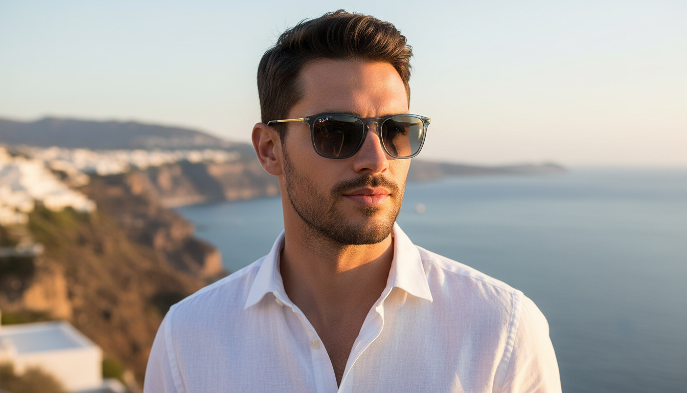Vue de face Ray-Ban CHRIS (RB4187 - 6592T3)