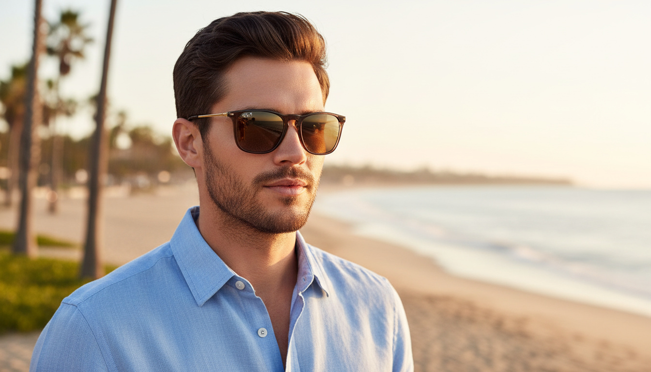 Vue de face Ray-Ban CHRIS (RB4187 - 6593T5)