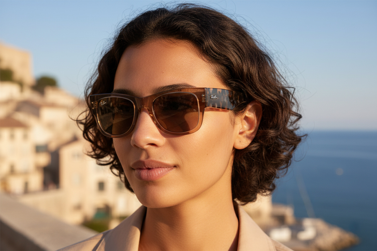 Vue de face Ray-Ban MEGA WAYFARER (RB0840S - 663693)