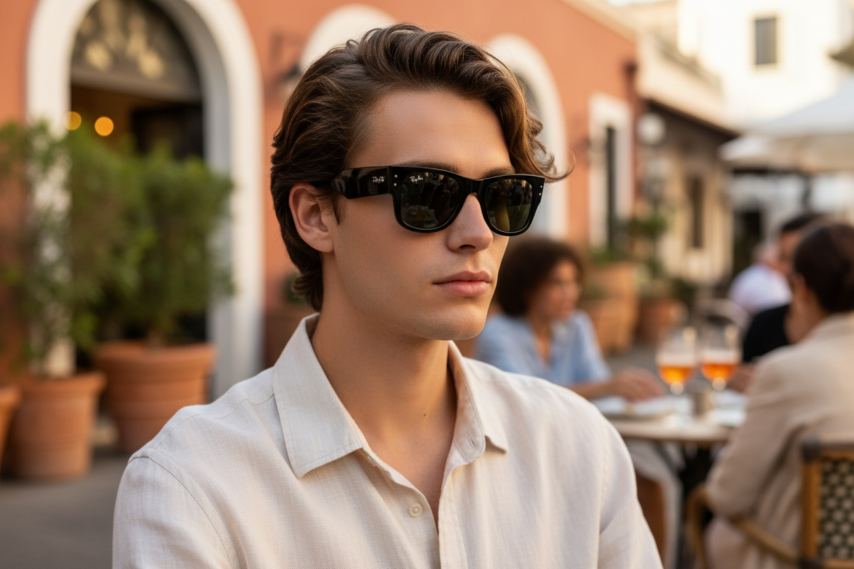 Vue de face Ray-Ban MEGA WAYFARER (RB0840S - 901/31)