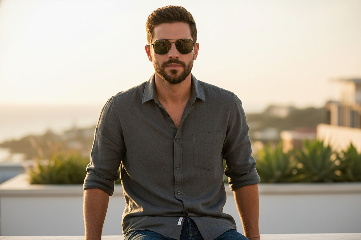 Vue de face Ray-Ban JIM (RB3694 - 002/71)