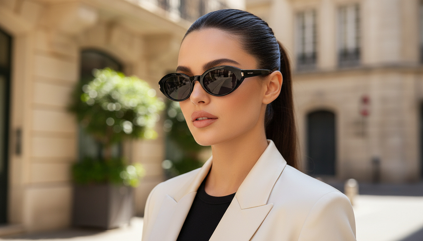 Vue de face Saint Laurent SL 567 (001)