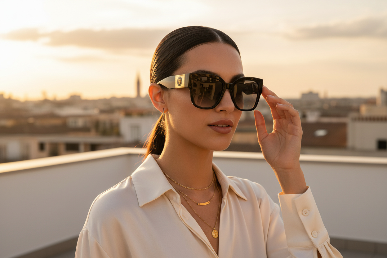 Vue de face Versace VE4437U (GB1/T3)
