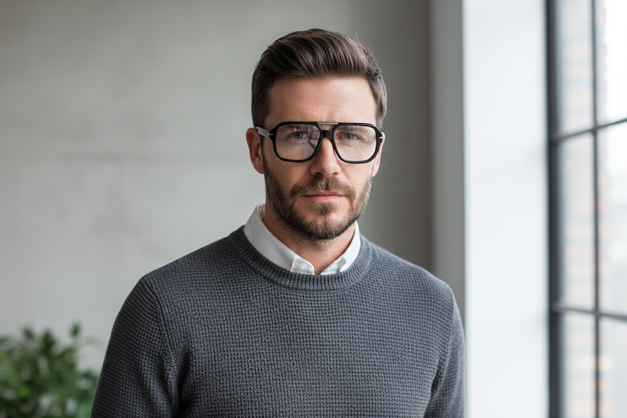 Vue de face David Beckham DB 7108 (ANS)