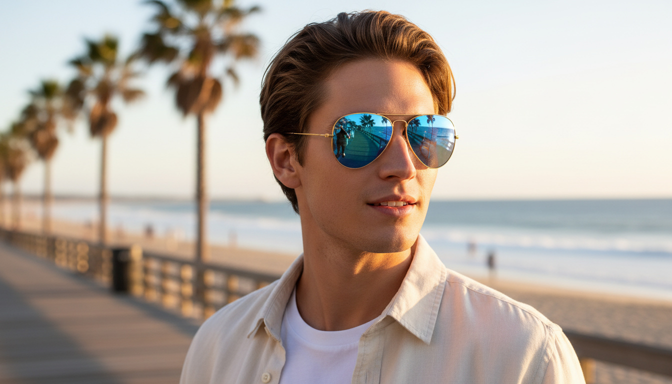 Vue de face Ray-Ban AVIATOR LARGE METAL (RB3025 - 112/4L)
