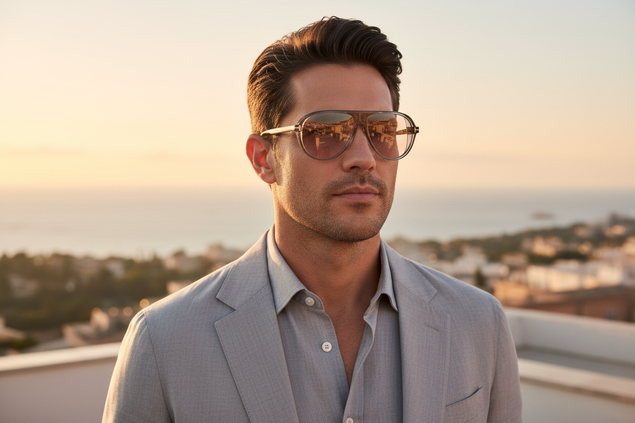 Vue de face Tom Ford MARCUS (FT1023 - 93E)