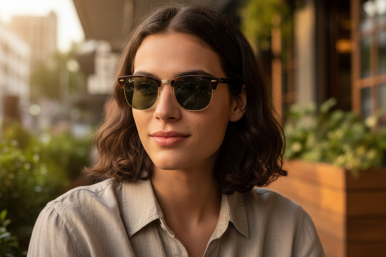 Vue de face Ray-Ban CLUBMASTER (RB3016 - W0366)