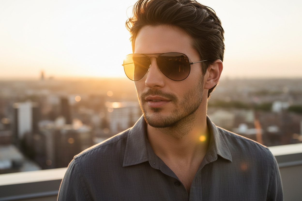Vue de face Ray-Ban AVIATOR LARGE METAL (RB3025 - 002/51)