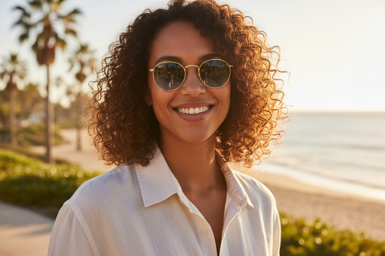 Vue de face Ray-Ban ROUND METAL (RB3447 - 001/3M)