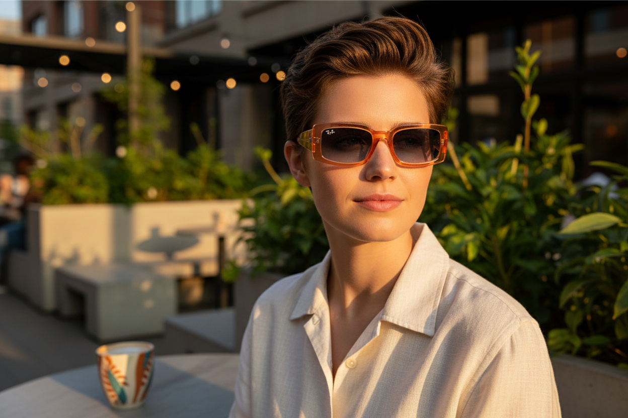Vue de face Ray-Ban KILIANE (RB4395 - 66868F)