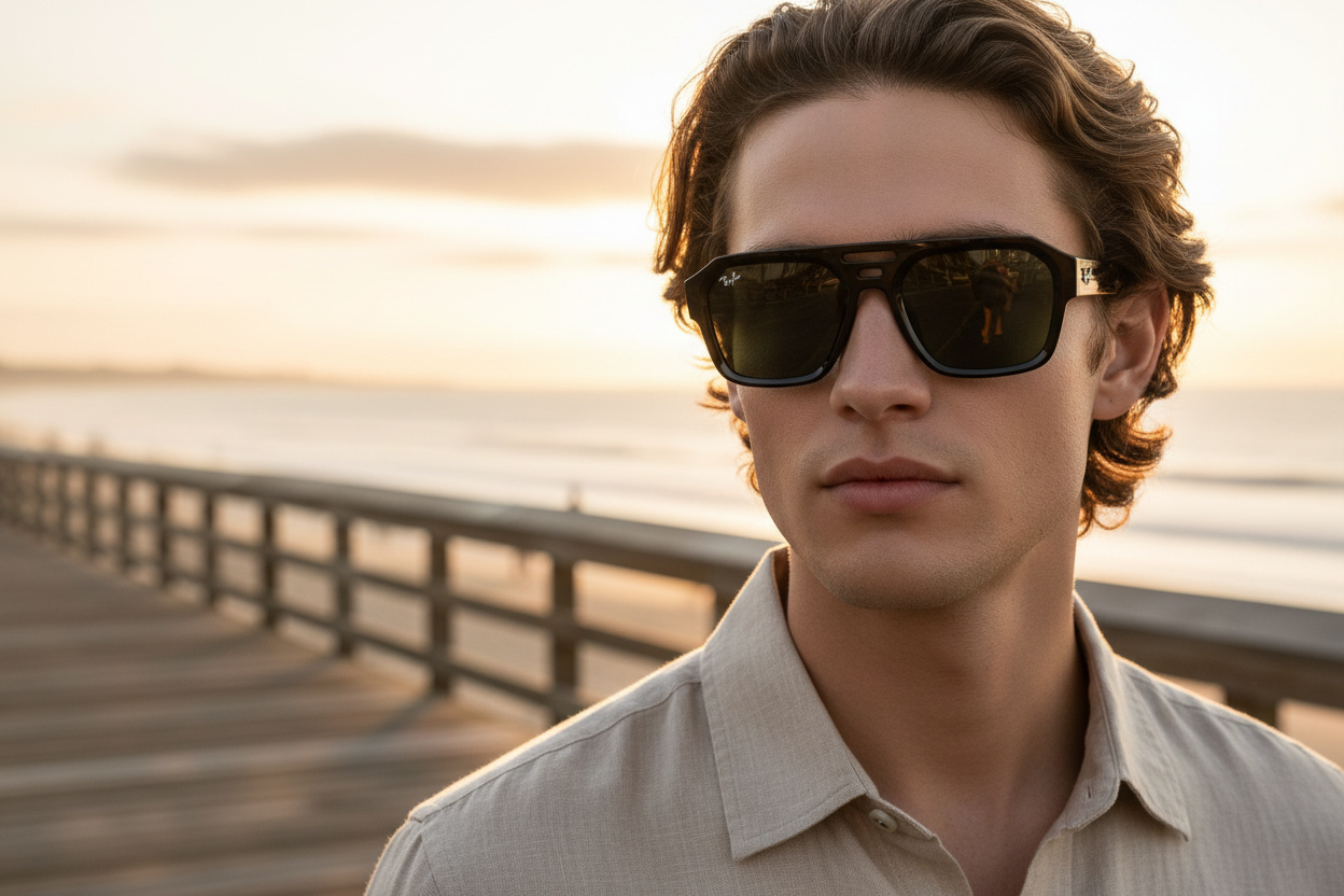 Vue de face Ray-Ban CORRIGAN (RB4397 - 667771)