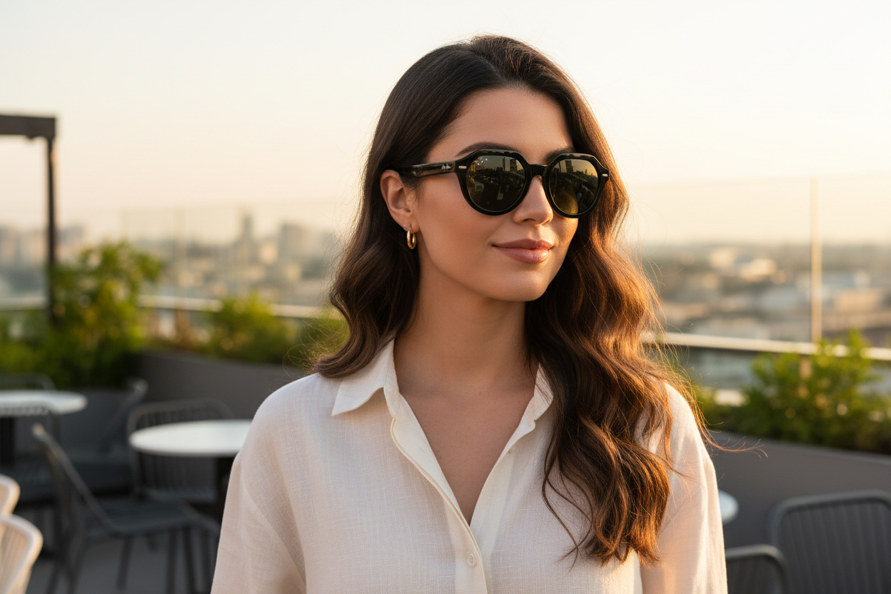 Vue de face Ray-Ban GINA (RB4399 - 901/58)