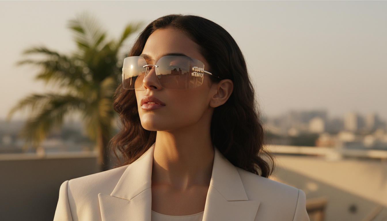 Vue de face Miu Miu MU 54YS (1BC10F)