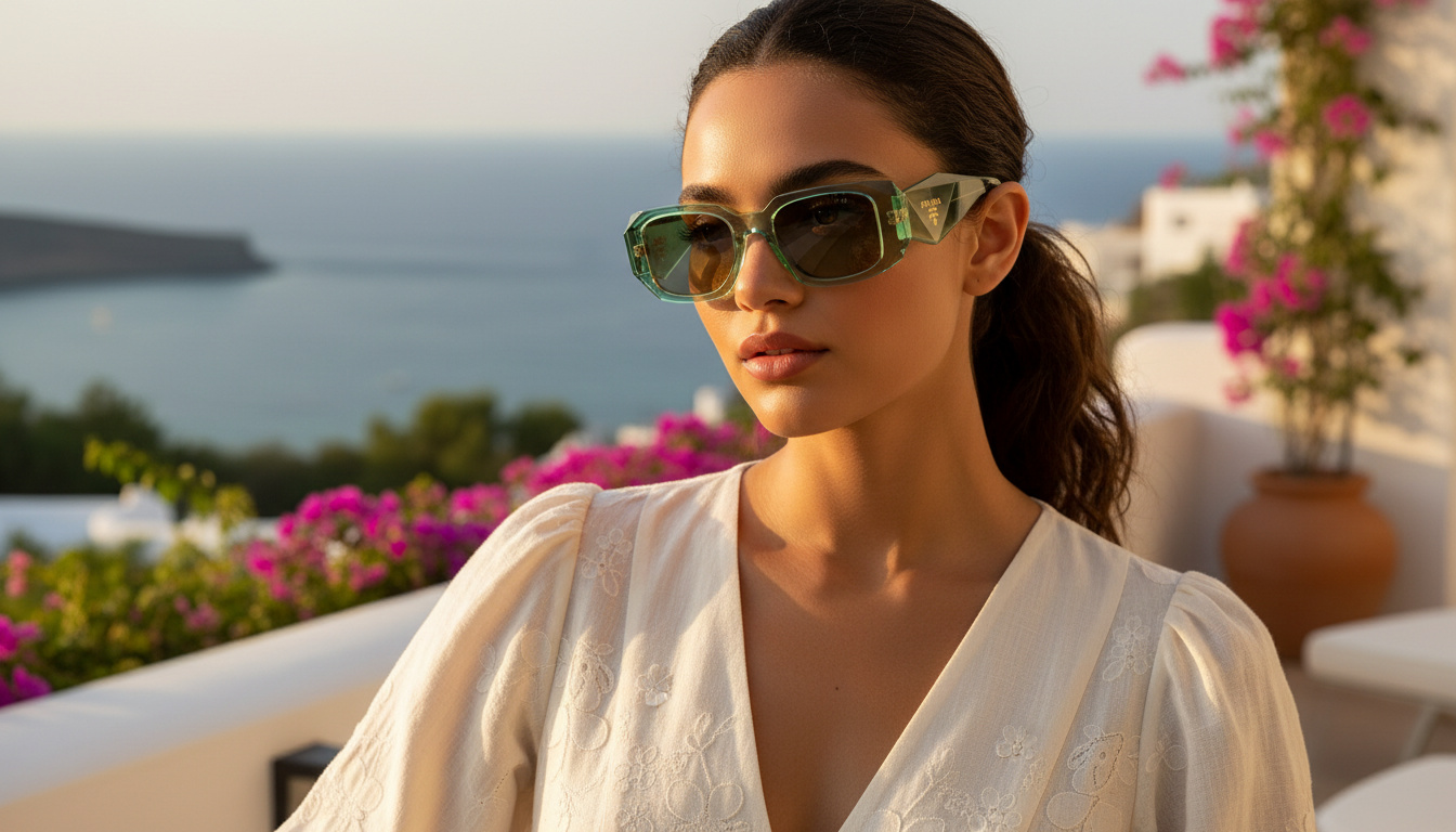 Vue de face Prada PR 17WS (11R10E)