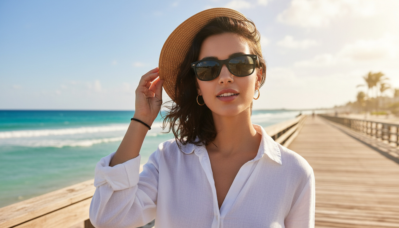 Vue de face Ray-Ban NEW WAYFARER (RB2132 - 622/R5)