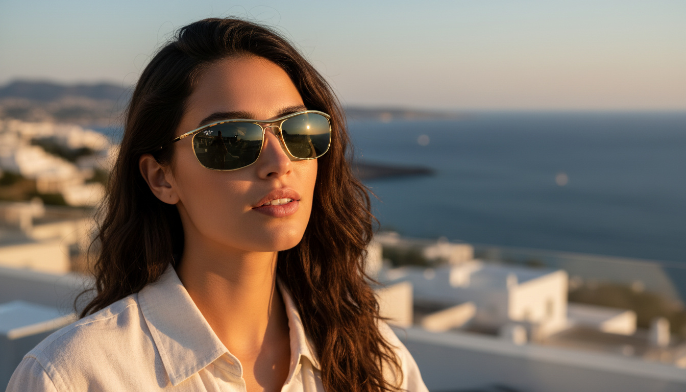 Vue de face Ray-Ban OLYMPIAN I DELUXE (RB3119M - 001/56)