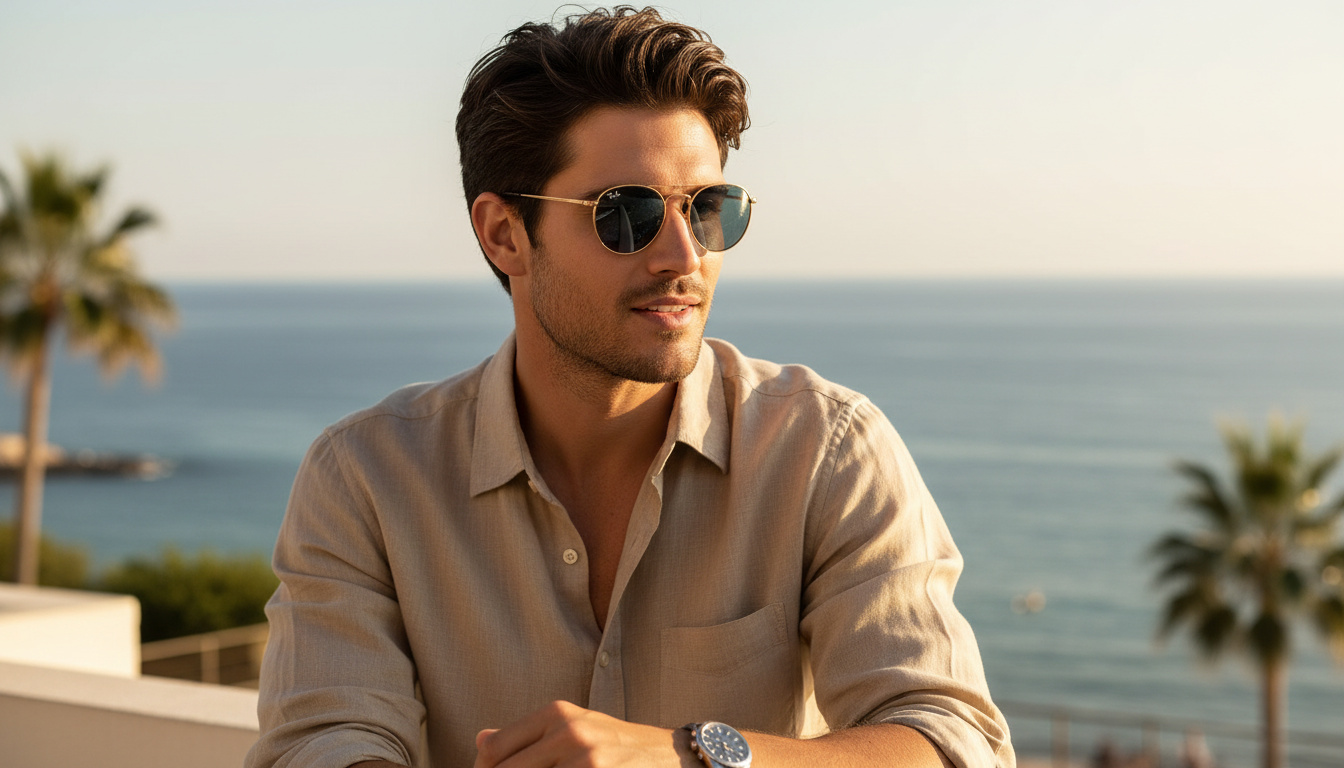 Vue de face Ray-Ban ROUND METAL (RB3447 - 92023F)