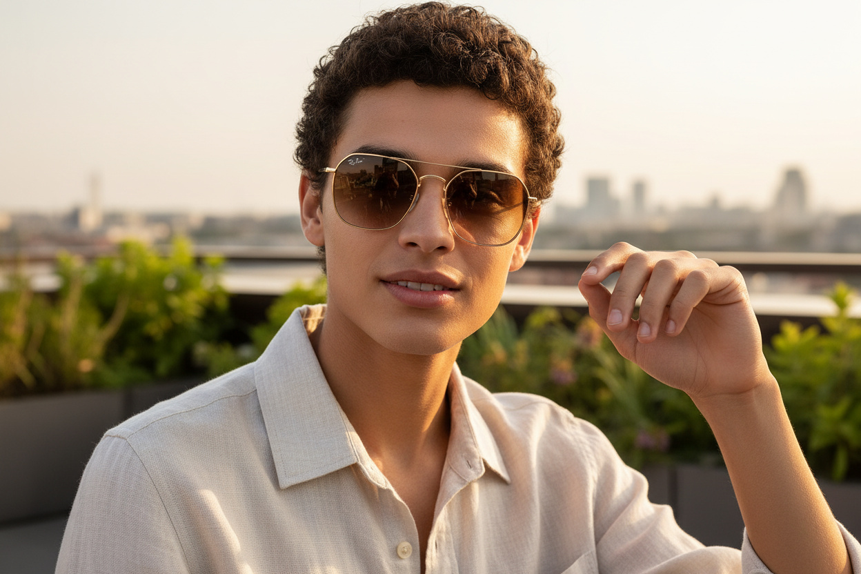 Vue de face Ray-Ban JIM (RB3694 - 001/51)