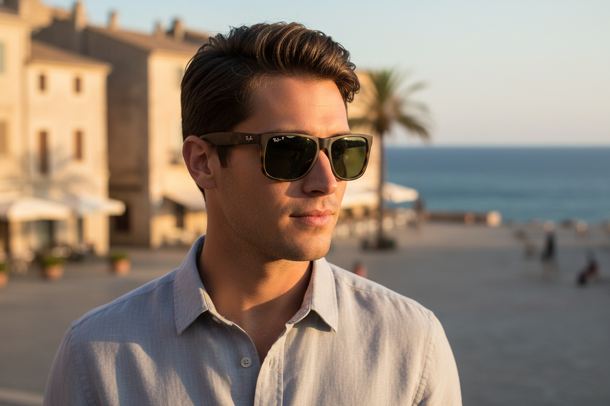 Vue de face Ray-Ban JUSTIN (RB4165 - 865/9A)