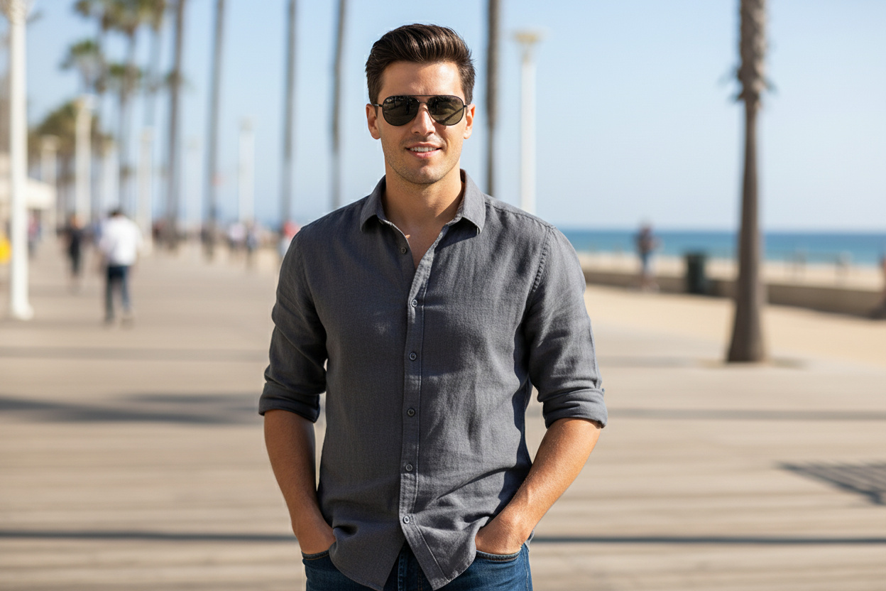 Vue de face Ray-Ban AVIATOR REVERSE (RBR0101S - 002/GR)