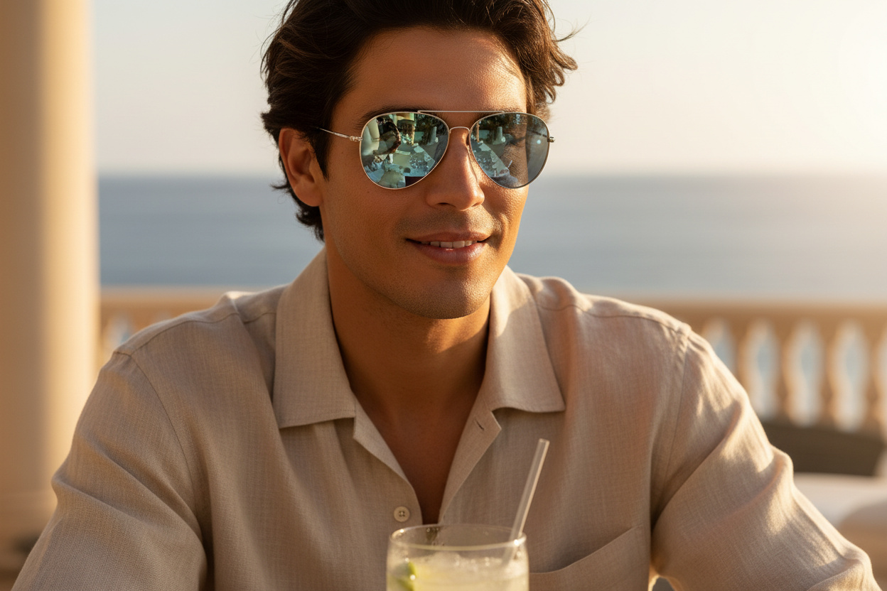 Vue de face Ray-Ban AVIATOR REVERSE (RBR0101S - 003/30)