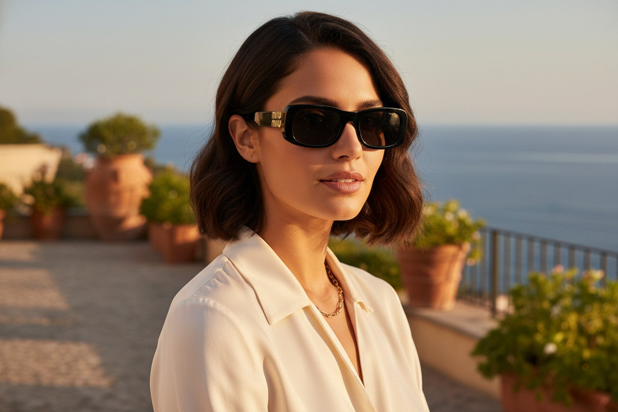 Vue de face Miu Miu MU 08ZS (1AB5S0)
