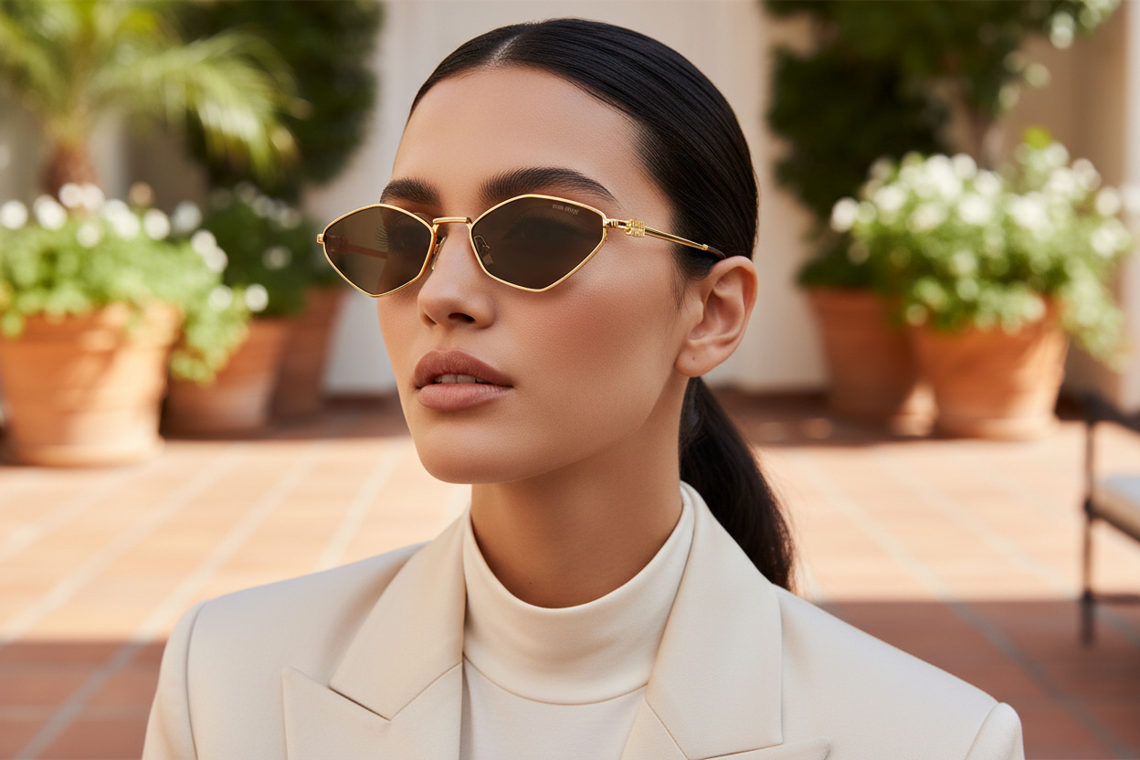 Vue de face Miu Miu MU 56ZS (5AK09Z)