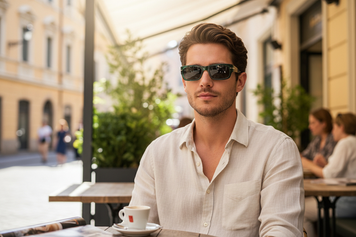 Vue de face Persol ADRIEN (PO3347S - 1211R5)