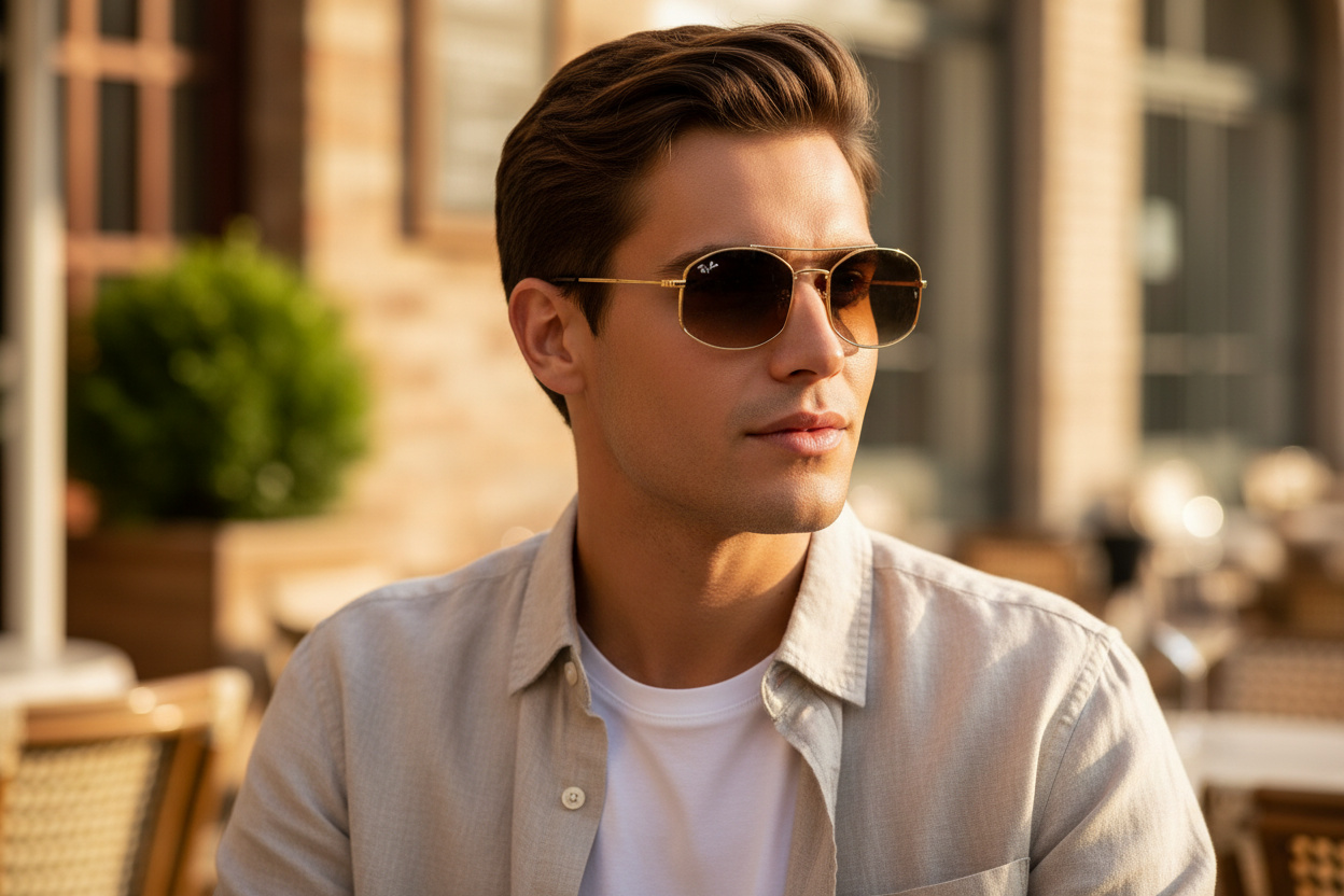 Vue de face Ray-Ban RB3719 (001/51)