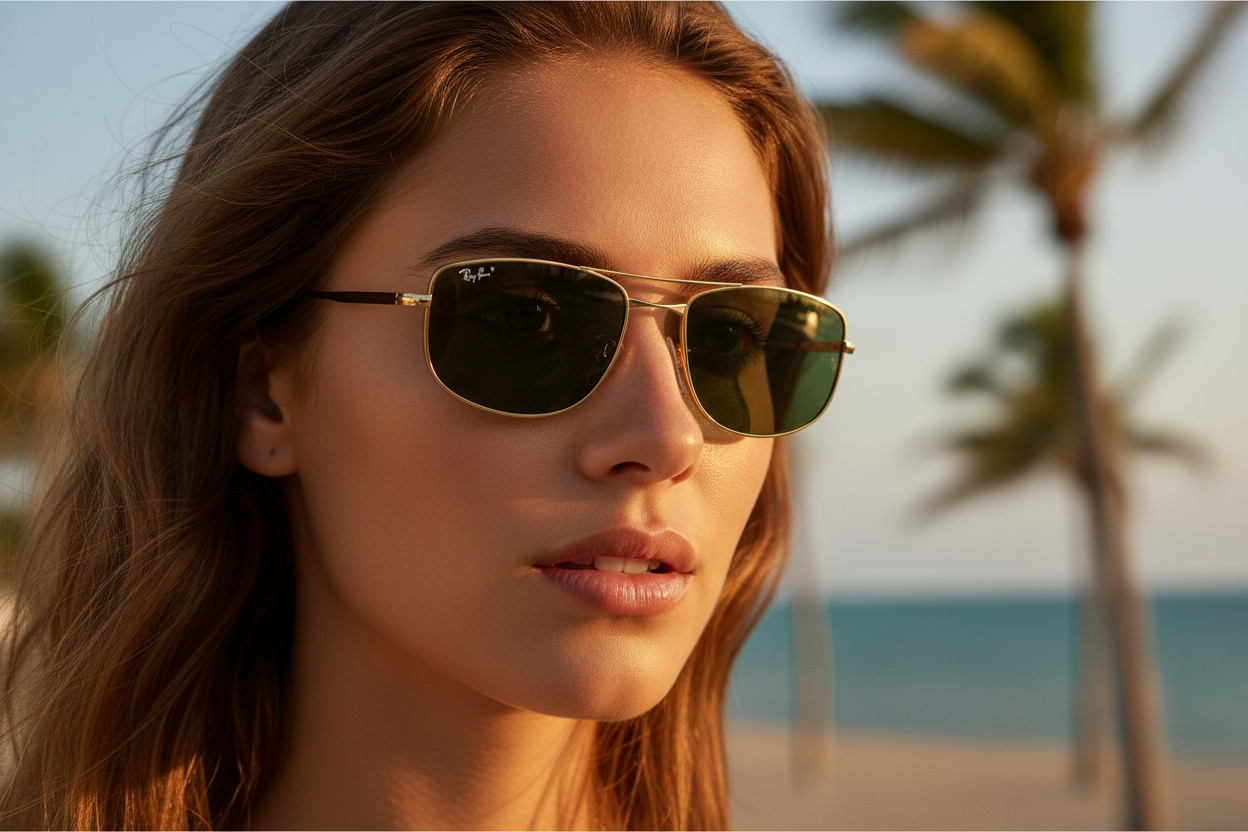 Vue de face Ray-Ban RB3732 (001/31)
