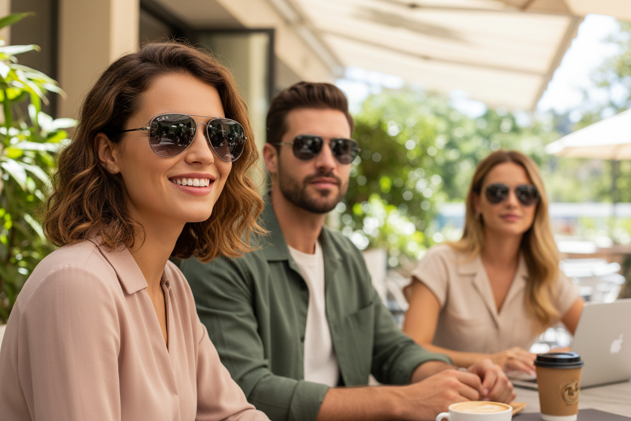 Vue de face Ray-Ban OLD AVIATOR (RB3825 - 004/78)