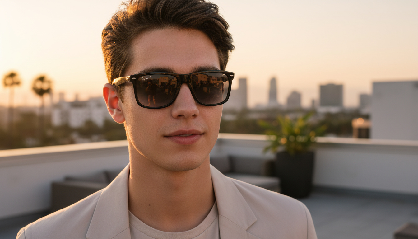 Vue de face Ray-Ban BOYFRIEND TWO (RB4547 - 601/32)