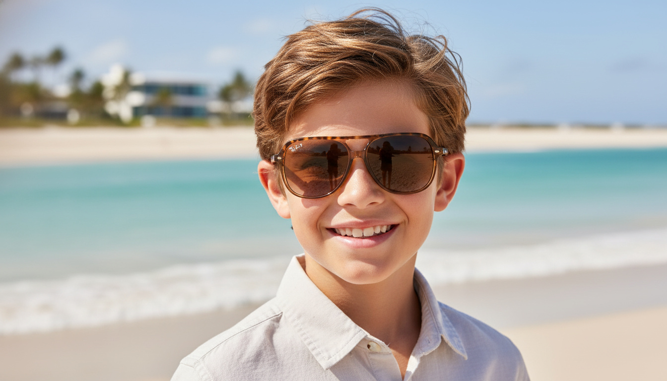 Vue de face Ray-Ban Kids JUNIOR BILL (RJ9096S - 7152T5)