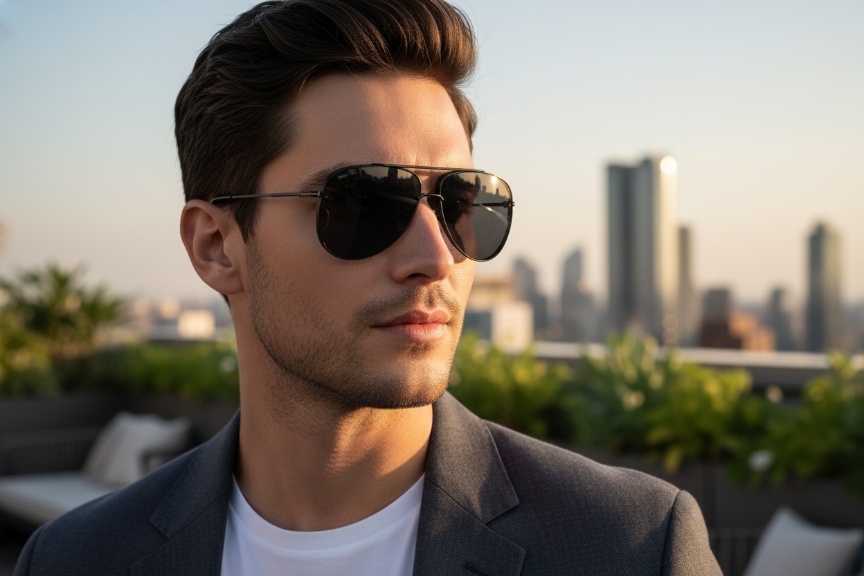 Vue de face Tom Ford LEON (FT1071 - 01A)