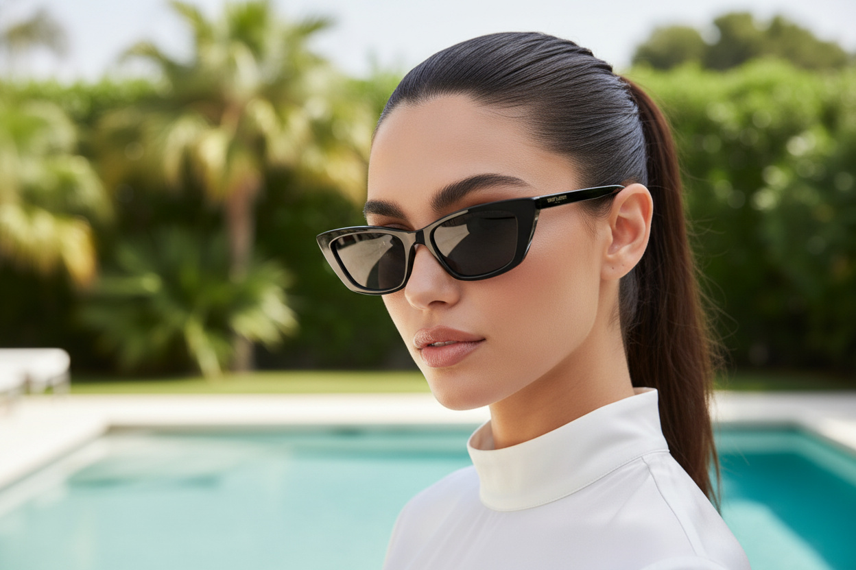 Vue de face Saint Laurent SL 277 (009)