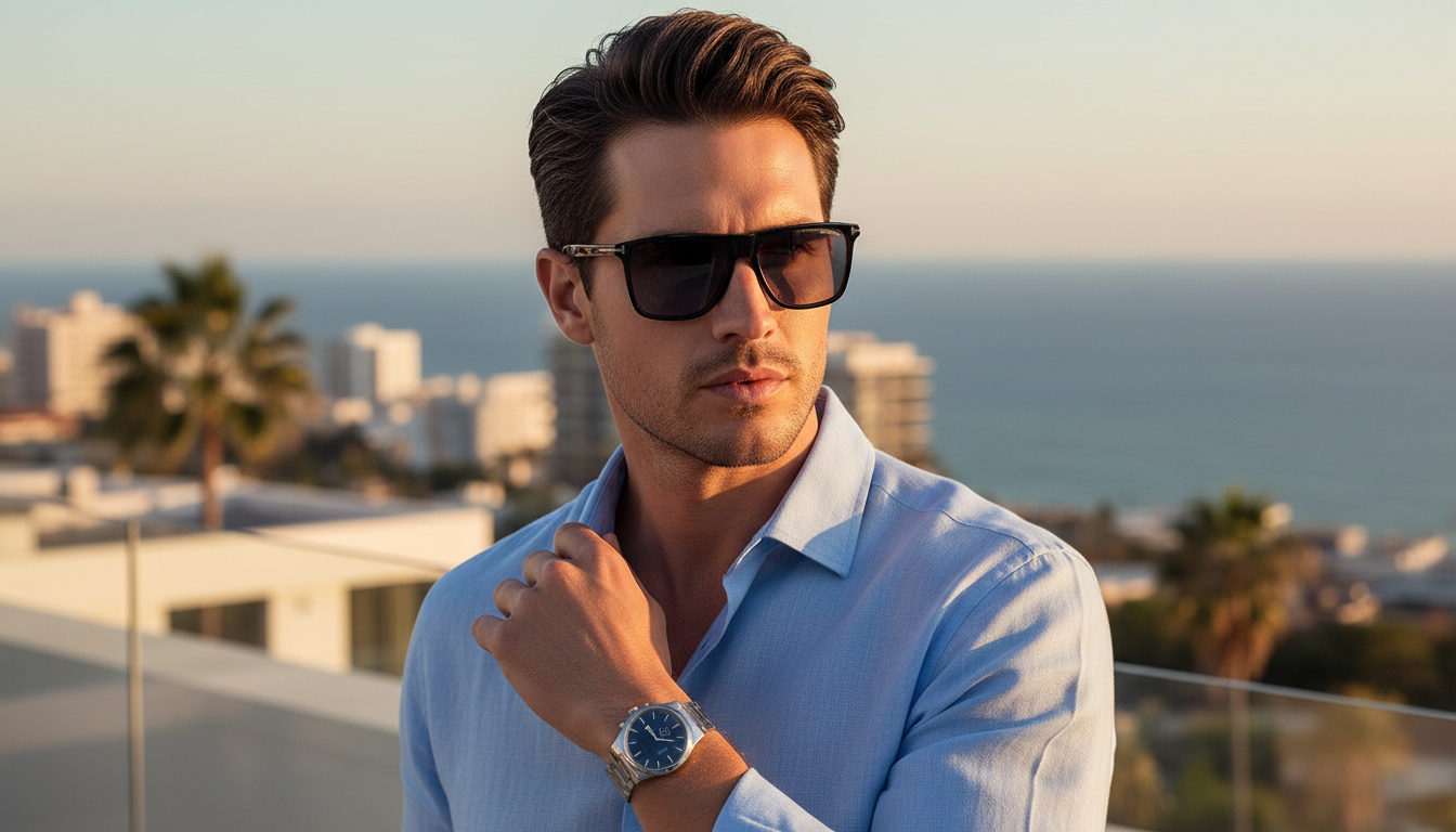 Vue de face Tom Ford FLETCHER (FT0832 - 01D)