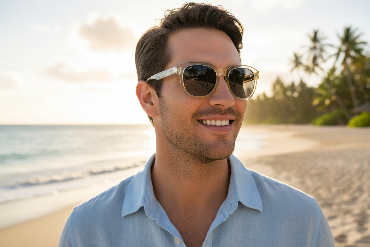 Vue de face Maui Jim Akahai AF (GS646-21)