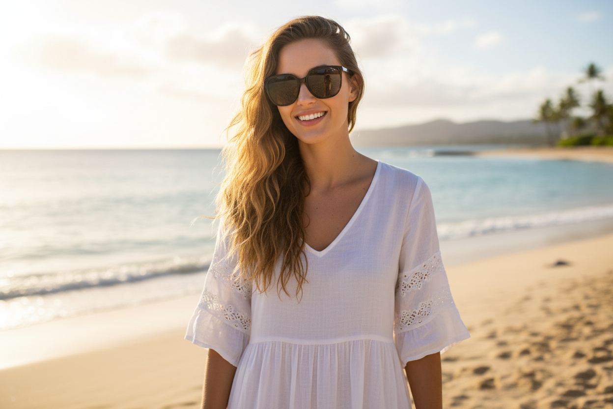 Vue de face Maui Jim Good Fun (GS871-02)